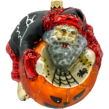Mikołaj na Halloweenowej dyni