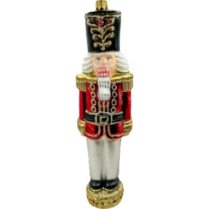 Szklana Bombka Choinkowa Dziadek do orzechów duży