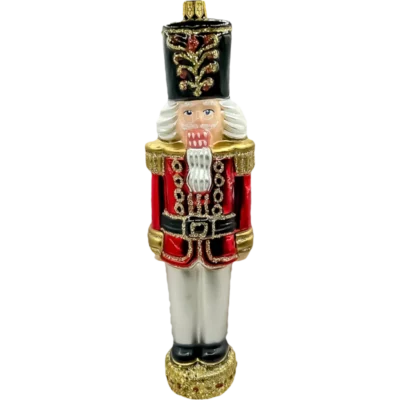 Szklana Bombka Choinkowa Dziadek do orzechów duży