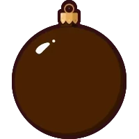 Ikonka Bombki brązowe