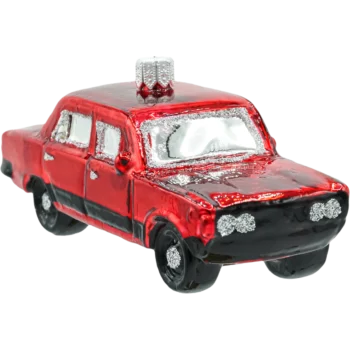 Kultowy Duży Fiat 125p: czerwony