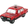 Szklana bombka choinkowa figurka Kultowy Duży Fiat 125p: czerwony front
