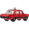 Szklana bombka choinkowa figurka Kultowy Duży Fiat 125p: czerwony tył