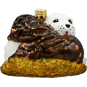 Bombka szklana Syn Bombkarza Dwa wtulone psy