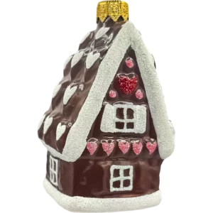 Szklana Bombka Choinkowa chatka z piernika