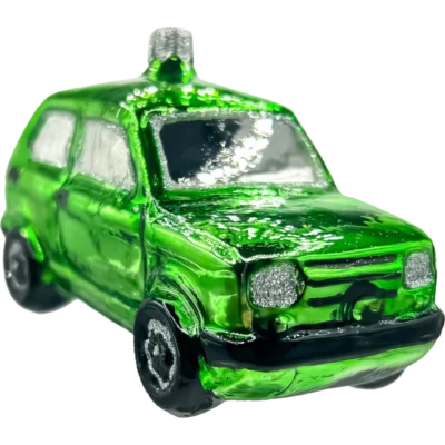 Szklana Bombka Choinkowa Fiat Maluch 126p: zielony