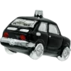 Szklana Bombka Choinkowa Figurka Fiat 126p Maluch: czarny tył