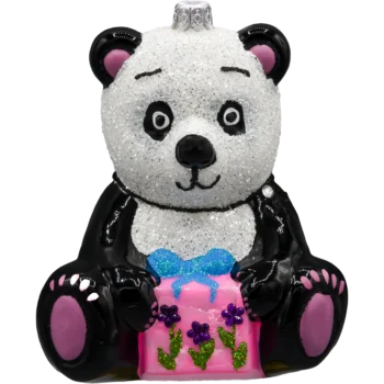 Panda z prezentem: duża