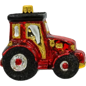 Szklana Bombka Choinkowa Figurka Traktor profil