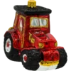 Szklana Bombka Choinkowa Figurka Traktor bok
