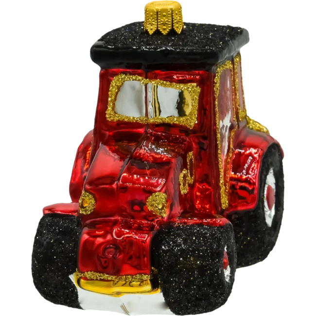 Szklana Bombka Choinkowa Figurka Traktor front