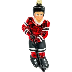 Szklana Bombka Choinkowa Hokeista