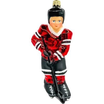 Szklana Bombka Choinkowa Hokeista
