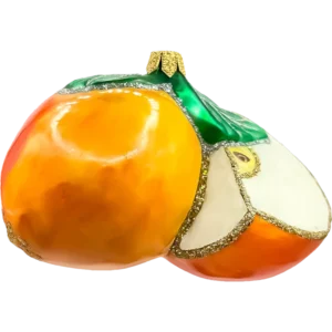 Szklana Bombka Choinkowa przekrojone jabłko