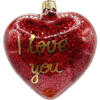 Serce z napisem "I love you"