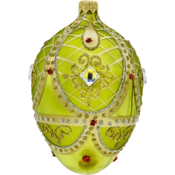 Ekskluzywne jajo Faberge: jasnozielony