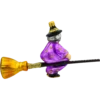 Bombka szklana Syn Bombkarza Magiczna Czarownica na Miotle profil