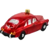 Bombka szklana Syn Bombkarza Retro Auto w czerwieni tył