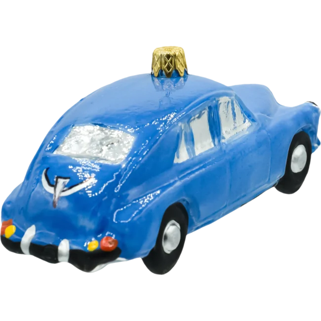 Bombka szklana Syn Bombkarza Klasyczne Auto w błękicie tył