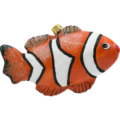 Szklana Bombka Choinkowa Figurka Rybka pomarańczowa profil