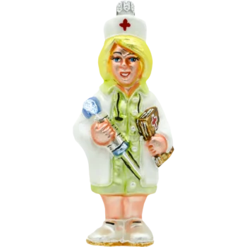 Pielęgniarka w blond włosach