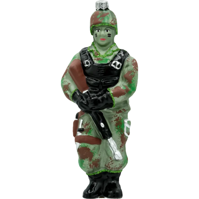 Szklana Bombka Choinkowa Figurka Żołnierz