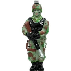 Szklana Bombka Choinkowa Figurka Żołnierz