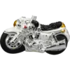 Szklana Bombka Choinkowa Figurka Motocykl: biały bok