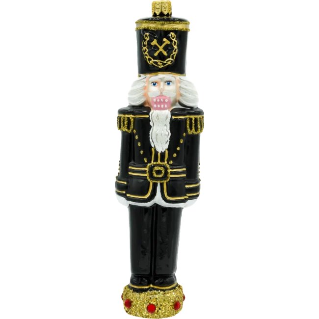 Szklana Bombka Choinkowa Figurka Dziadek do orzechów – Górnik front
