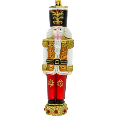 Szklana Bombka Choinkowa Figurka Dziadek do Orzechów Górski