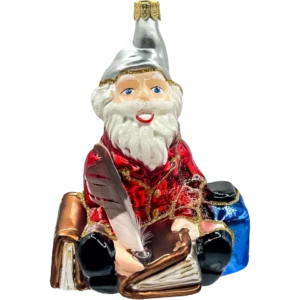 Szklana Bombka Choinkowa Mądry Skrzat Pisarz