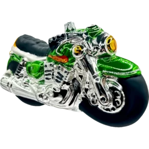 Szklana Bombka Choinkowa Motocykl Zielony