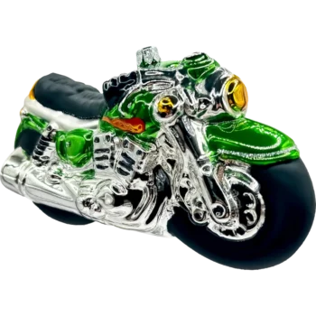 Motocykl: zielony
