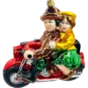 Szklana Bombka Choinkowa Para na motocyklu