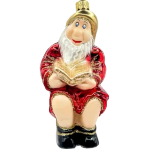 Szklana Bombka Choinkowa Skrzat z książką