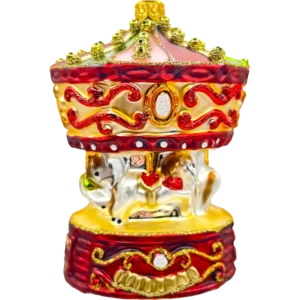 Szklana Bombka Choinkowa Świąteczna Karuzela