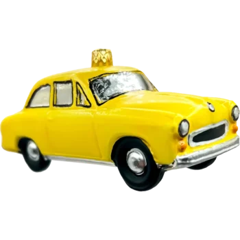 Żółta taksówka retro