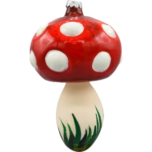 Szklana Bombka Choinkowa Figurka Muchomor wielki