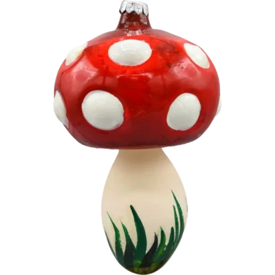 Szklana Bombka Choinkowa Figurka Muchomor wielki