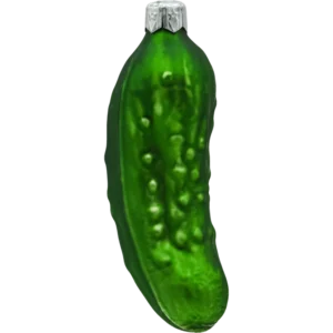 Szklana Bombka Choinkowa Figurka Ogórek zielony