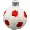 Szklana Bombka Choinkowa Figurka Piłka Nożna Polska mini