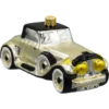 Szklana Bombka Choinkowa Figurka Retro samochód: beżowy