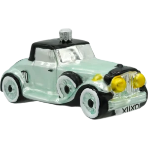 Szklana Bombka Choinkowa Figurka Retro Samochód miętowy