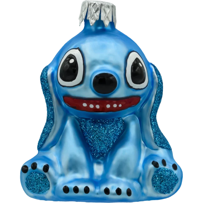 Szklana Bombka Choinkowa Stitch: błękitny
