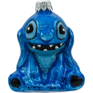 Szklana Bombka Choinkowa Stitch: niebieski