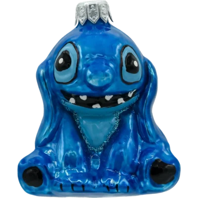 Szklana Bombka Choinkowa Stitch: niebieski