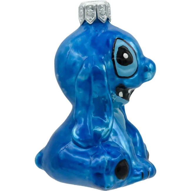 Szklana Bombka Choinkowa Stitch: niebieski potas