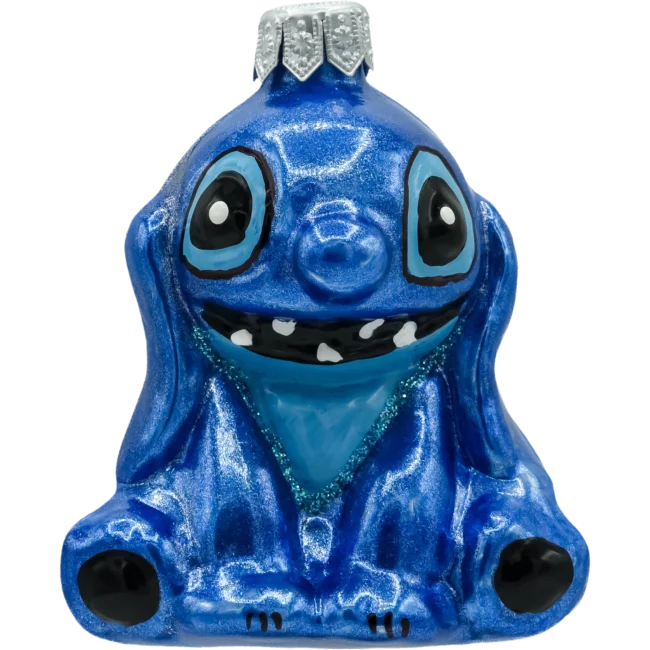 Szklana Bombka Choinkowa Figurka Stitch: ciemoniebieski