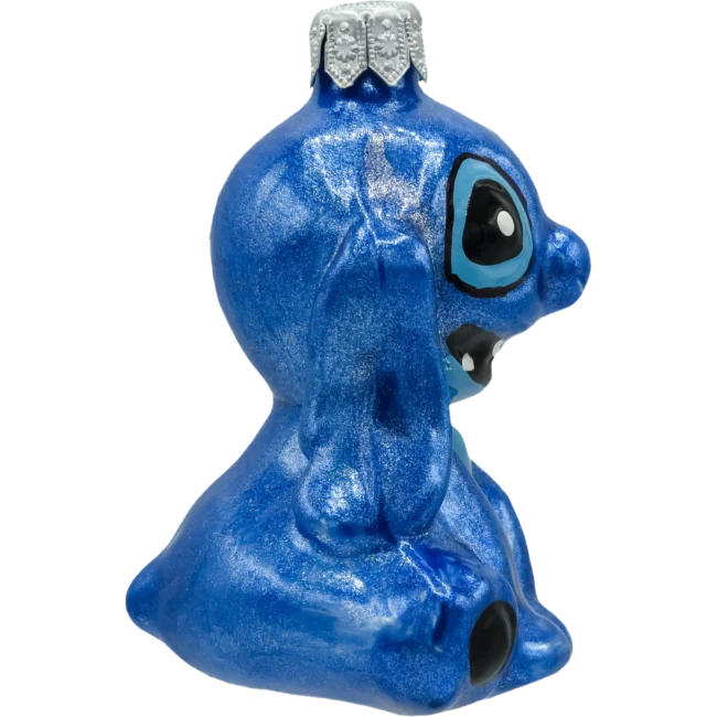 Szklana Bombka Choinkowa Figurka Stitch: ciemoniebieski profil