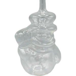 Duży bałwan z miotłą